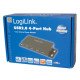LogiLink UA0141A hub & concentrateur 480 Mbit/s Noir