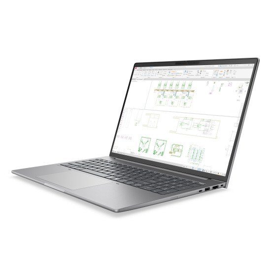 HP ZBook 8 G2i 16 Intel Core Ultra 7 356H Station de travail mobile 40,6 cm (16") WUXGA 32 Go DDR5-SDRAM 512 Go SSD NVIDIA RTX PRO 500 Blackwell Wi-Fi 7 (802.11be) Windows 11 Pro Argent AZERTY