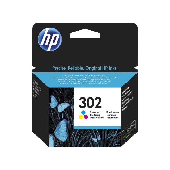 HP 302 / F6U65AE Cartouche encre / Cyan, Magenta, Jaune HP 302 / F6U65AE Cartouche encre / Cyan, Magenta, Jaune