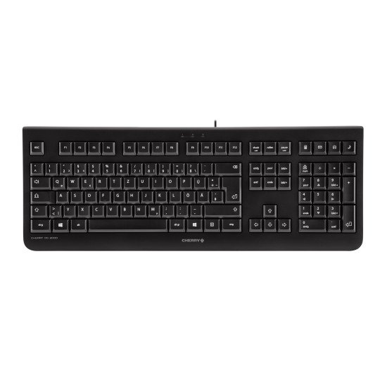 CHERRY DC 2000 clavier USB QWERTZ DE Noir