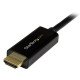 StarTech.com Câble adaptateur DisplayPort vers HDMI de 2 m - M/M - 4K - Noir