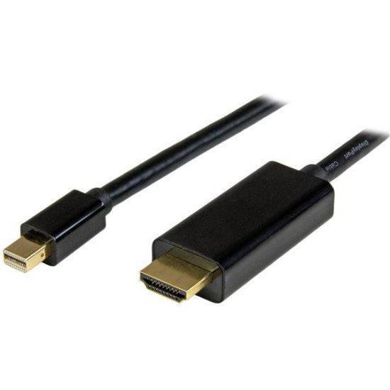 StarTech.com Câble adaptateur Mini DisplayPort vers HDMI de 1 m - M/M - 4K - Noir