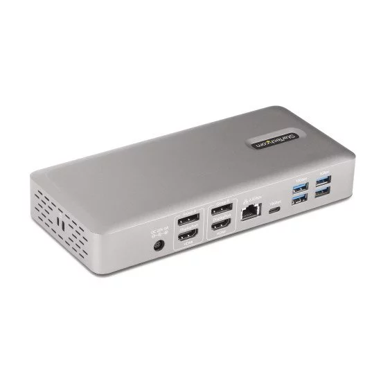 StarTech.com Station d'Accueil Thunderbolt 4 pour Écrans Multiples, Docking Station/Dock pour Quadruples/Triples/Doubles Écrans - 2x HDMI/2x DisplayPort, Hub 7x USB, Ethernet 2.5Gb, Power Delivery 98W StarTech.com Station d'Accueil Thunderbolt 4 pour Écrans Multiples, Docking Station/Dock pour Quadruples/Triples/Doubles Écrans - 2x HDMI/2x DisplayPort, Hub 7x USB, Ethernet 2.5Gb, Power Delivery 98W