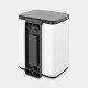Brabantia Bo Waste Bin 7 L Rectangulaire Acier Noir, Blanc Brabantia Bo Waste Bin 7 L Rectangulaire Acier Noir, Blanc