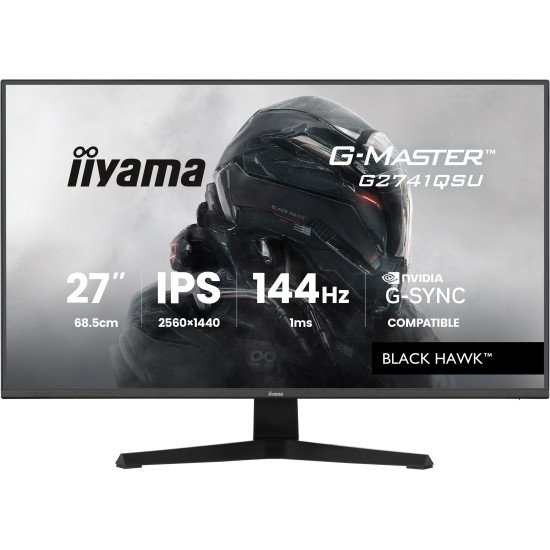 iiyama G-MASTER G2741QSU-B1 écran PC 68,6 cm (27") 2560 x 1440 pixels Noir iiyama G-MASTER G2741QSU-B1 écran PC 68,6 cm (27") 2560 x 1440 pixels Noir