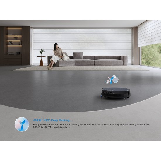 Ecovacs DEEBOT X12 OmniCyclone 0,25 L Noir
