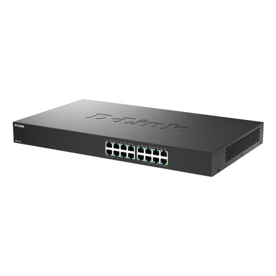 D-Link DMS-1016 Non-géré L2+ 2.5G Ethernet (100/1000/2500) Noir