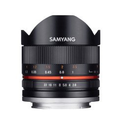 Samyang 8mm F2.8 UMC Fish-eye II SLR Objectif large "fish eye" Noir Samyang 8mm F2.8 UMC Fish-eye II SLR Objectif large "fish eye" Noir