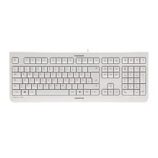 CHERRY KC 1000 clavier USB AZERTY Belge Gris