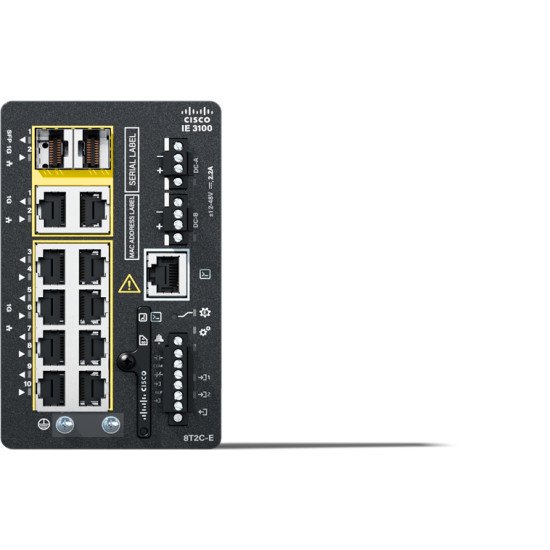 Cisco Catalyst IE3100 Géré L2 Gigabit Ethernet (10/100/1000) Connexion Ethernet POE Noir