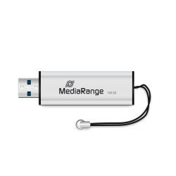MediaRange MR918 lecteur USB flash 128 Go USB Type-A / Micro-USB 3.2 Gen 1 (3.1 Gen 1) Noir, Argent