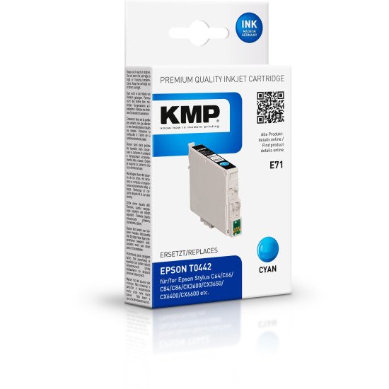 KMP Singlepack E71 cartouche d'encre Rendement élevé (XL) Cyan