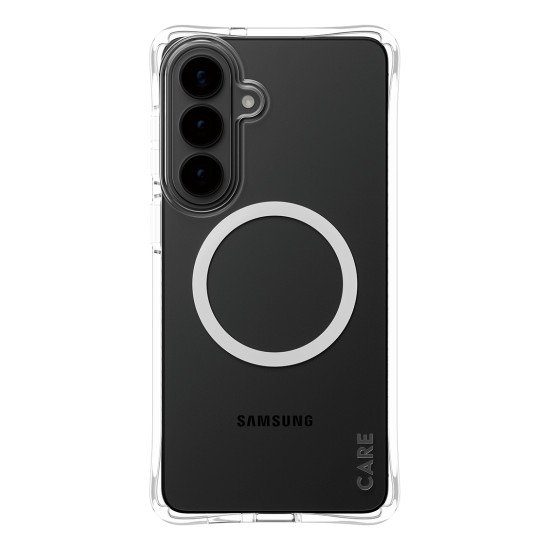 PanzerGlass CARE™ by ® Samba Case Transparent w. White Qi Samsung Galaxy S26+ coque de protection pour téléphones portables 17 cm (6.7") Housse