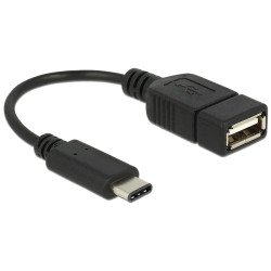 DeLOCK 65579 câble USB USB 2.0 0,15 m USB C USB A Noir