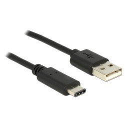DeLOCK 83600 câble USB 1 m 2.0 USB C USB A Noir
