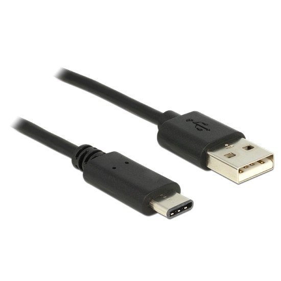 DeLOCK 83600 câble USB 1 m 2.0 USB C USB A Noir