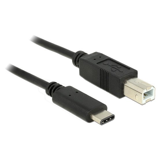 DeLOCK 83601 câble USB 1 m 2.0 USB C USB B Noir