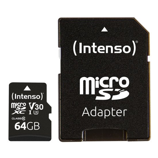 Intenso 3433490 mémoire flash 64 Go MicroSDXC UHS-I Classe 10