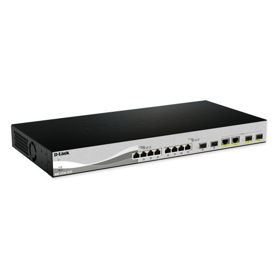D-Link DXS-1210-12SC/E commutateur réseau Géré L2 10G Ethernet (100/1000/10000) 1U Noir, Argent