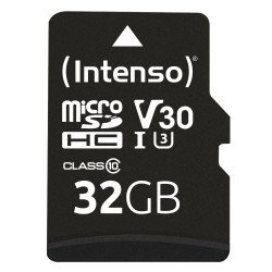 Intenso 3433480 mémoire flash 32 Go MicroSDHC UHS-I Classe 10 Intenso 3433480 mémoire flash 32 Go MicroSDHC UHS-I Classe 10
