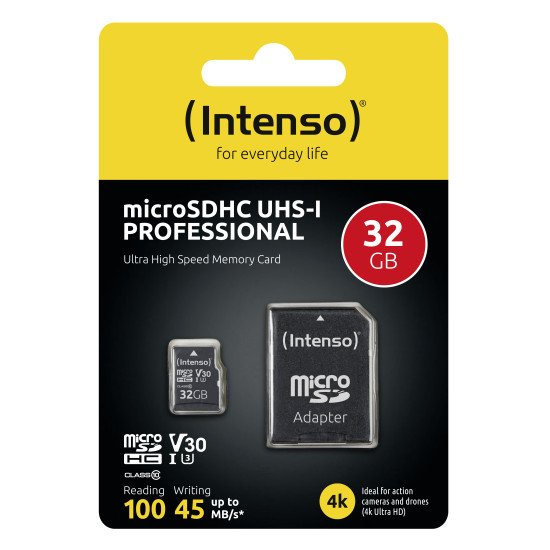 Intenso 3433480 mémoire flash 32 Go MicroSDHC UHS-I Classe 10
