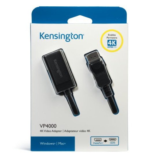 Kensington Adaptateur vidéo 4K VP4000 DisplayPort vers HDMI