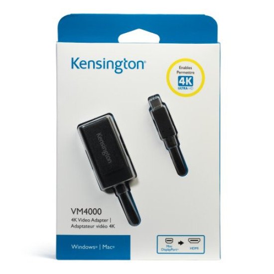 Kensington Adaptateur vidéo 4K VM4000 Mini DisplayPort vers HDMI