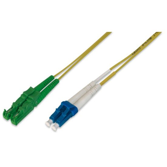 ASSMANN Electronic 1m E2000 (8° APC) - LC (PC) câble de fibre optique E-2000 (APC) LC/PC OS2 Jaune