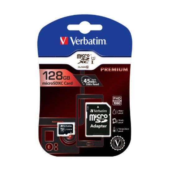 Verbatim MicroSDXC UHS-I 128 Go