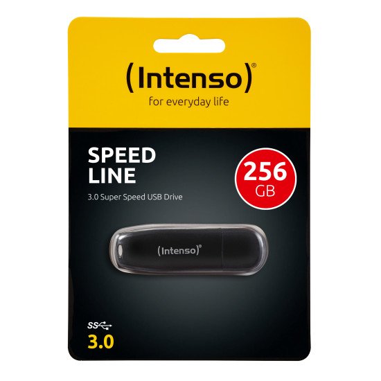 Intenso Speed Line clé USB 256 Go USB Type-A 3.2 Gen 1 (3.1 Gen 1) Noir