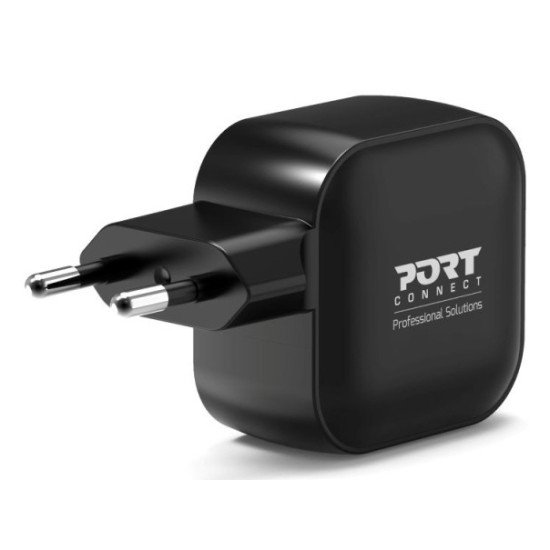 Port Designs 902035PEU chargeur d'appareils mobiles Universel Noir Secteur Charge rapide Intérieure