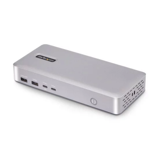 StarTech.com Station d'Accueil USB4, USB-C 40Gbps, Double Vidéo HDMI, Jusqu'à 2x 4K 60Hz 4:4:4 (RGB) ou 2x 4K 120Hz 4:2:2, Dock Multi-Moniteur, 6x USB, 2.5GbE, 100W PD StarTech.com Station d'Accueil USB4, USB-C 40Gbps, Double Vidéo HDMI, Jusqu'à 2x 4K 60Hz 4:4:4 (RGB) ou 2x 4K 120Hz 4:2:2, Dock Multi-Moniteur, 6x USB, 2.5GbE, 100W PD