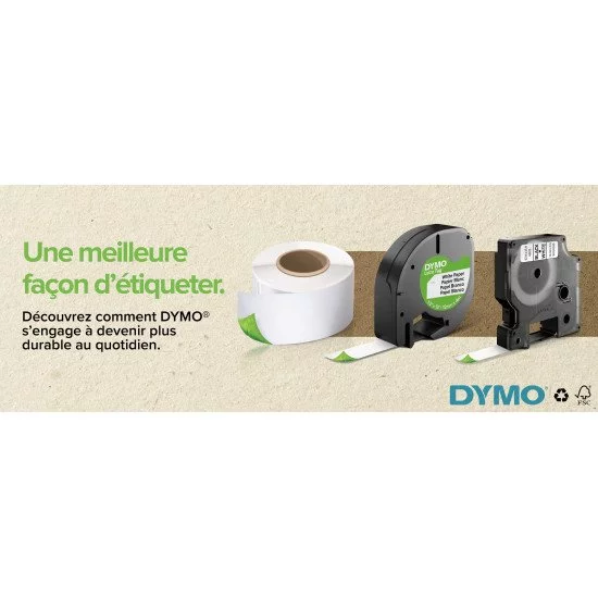 DYMO D1 - Standard Étiquettes - Noir sur rouge - 19mm x 7m DYMO D1 - Standard Étiquettes - Noir sur rouge - 19mm x 7m