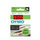 DYMO D1 - Standard Étiquettes - Noir sur rouge - 19mm x 7m