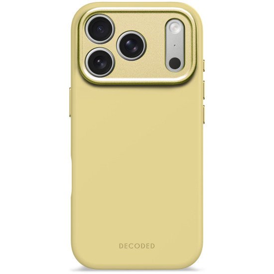 Decoded Silicone Backcover Apple iPhone 17 Pro Yuma Yellow coque de protection pour téléphones portables 16 cm (6.3") Housse Jaune