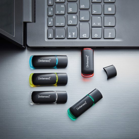 Intenso 3511575 lecteur USB flash 16 Go USB Type-A 2.0 Noir, Rouge, Vert, Transparent, Jaune, Bleu