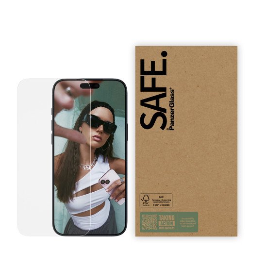 PanzerGlass SAFE. by ® Screen Protector iPhone 17 Pro Max | 16 Pro Max | Ultra-Wide Fit | BULK Protection d'écran transparent Apple 10 pièce(s)