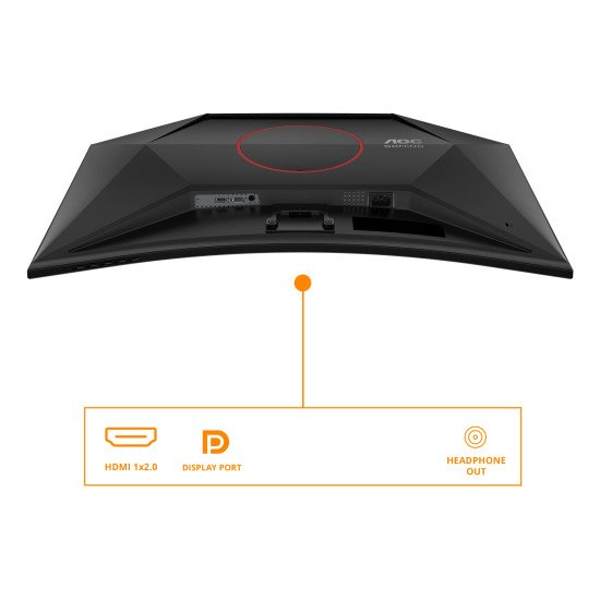 AOC G4 C32G42ZE écran PC 80 cm (31.5") 1920 x 1080 pixels Full HD LED Noir, Rouge