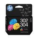 HP 302/304 Cartouche d'encre trois couleurs authentique