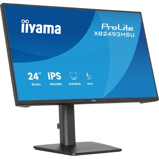 iiyama ProLite XB2493HSU-B1 écran PC 60,5 cm (23.8") 1920 x 1080 pixels Full HD LED Noir