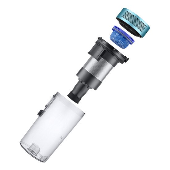 Samsung VS20B75AGR1/GE aspirateur balai et balai électrique Aspirateur-balai 2 en 1 Batterie Sec Sans sac 0,8 L 550 W Noir, Chrome, Couleur menthe, Bleu