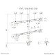 Neomounts DS60-600BL2-2 Bras de moniteur quadruple 10-32"