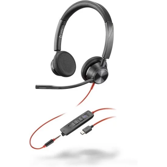 POLY 8X222AA écouteur/casque Avec fil Arceau Bureau/Centre d'appels USB Type-C Noir POLY 8X222AA écouteur/casque Avec fil Arceau Bureau/Centre d'appels USB Type-C Noir