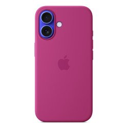 Apple Coque en silicone avec MagSafe pour iPhone 16 - Fuchsia Apple Coque en silicone avec MagSafe pour iPhone 16 - Fuchsia