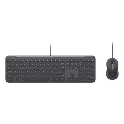 Logitech 920-013343 clavier Souris incluse maison/bureau USB QWERTZ Allemand Graphite