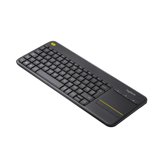 Logitech K400 Plus clavier RF sans fil QWERTY Espagnole Noir