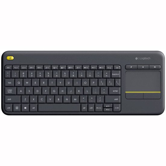 Logitech K400 Plus clavier RF sans fil QWERTY Espagnole Noir