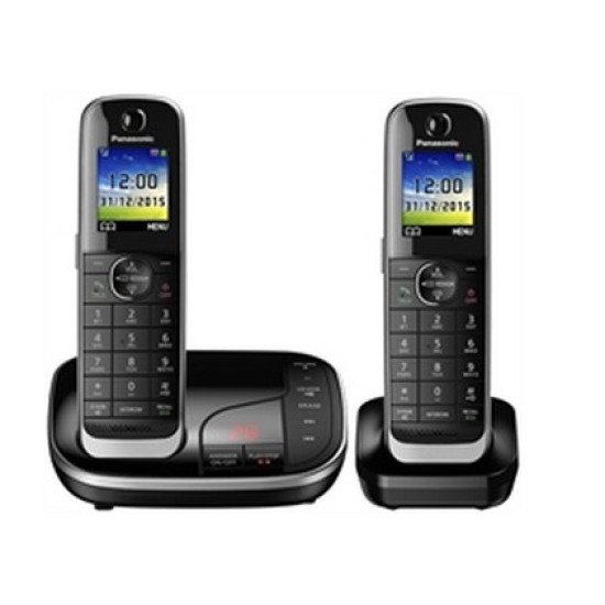 Panasonic KX-TGJ322 Téléphone DECT Identification de l'appelant Noir
