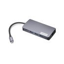 Lenovo GX91M73946 station d'accueil Avec fil USB 3.2 Gen 1 (3.1 Gen 1) Type-C Gris