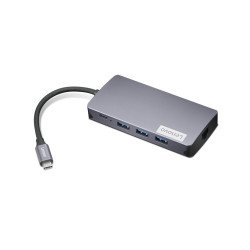 Lenovo GX91M73946 station d'accueil Avec fil USB 3.2 Gen 1 (3.1 Gen 1) Type-C Gris